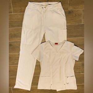 Grey’s Anatomy scrub bottom - small tall white